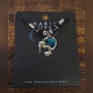 BOGO💖Marine Opal New Zealand Paua Shell Abalone Kiwi Necklace